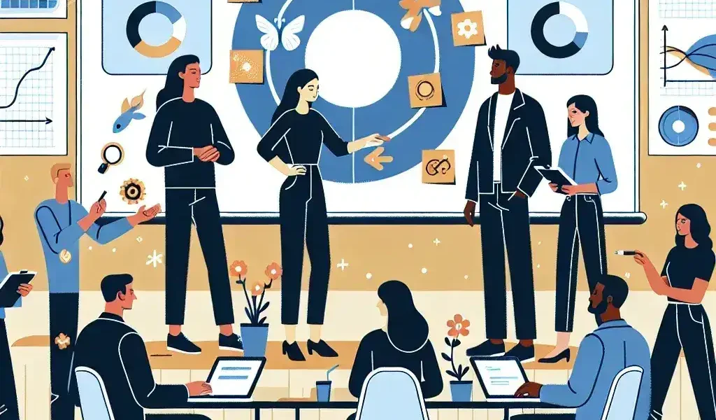 "Agile retrospective management tools displayed on a digital interface, showcasing features like team collaboration, feedback collection, and performance tracking, ideal for enhancing Agile team retrospectives."