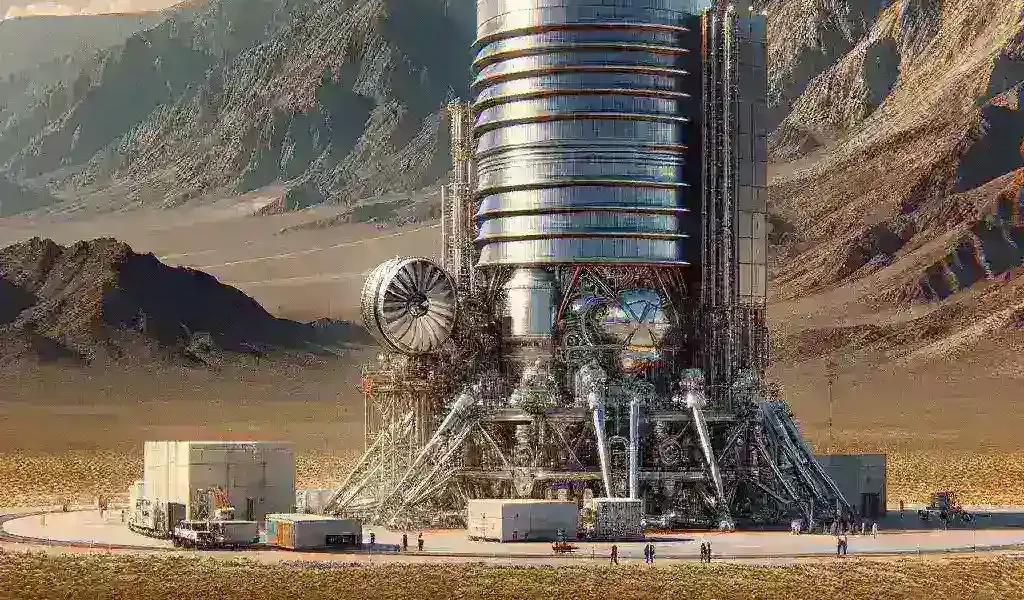 "NASA engineers testing lunar nuclear power prototype in Nevada Desert, demonstrating innovative technology for sustainable energy solutions on the moon."