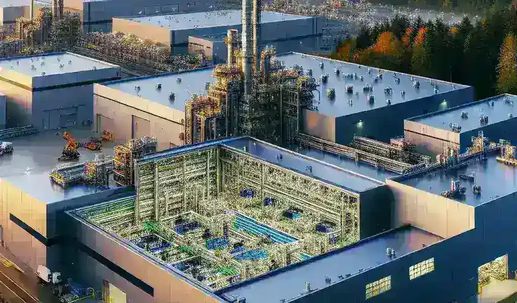 "Intel Oregon fabrication facility expansion for advanced chip production in September 2023, showcasing cutting-edge technology and enhanced manufacturing capabilities."