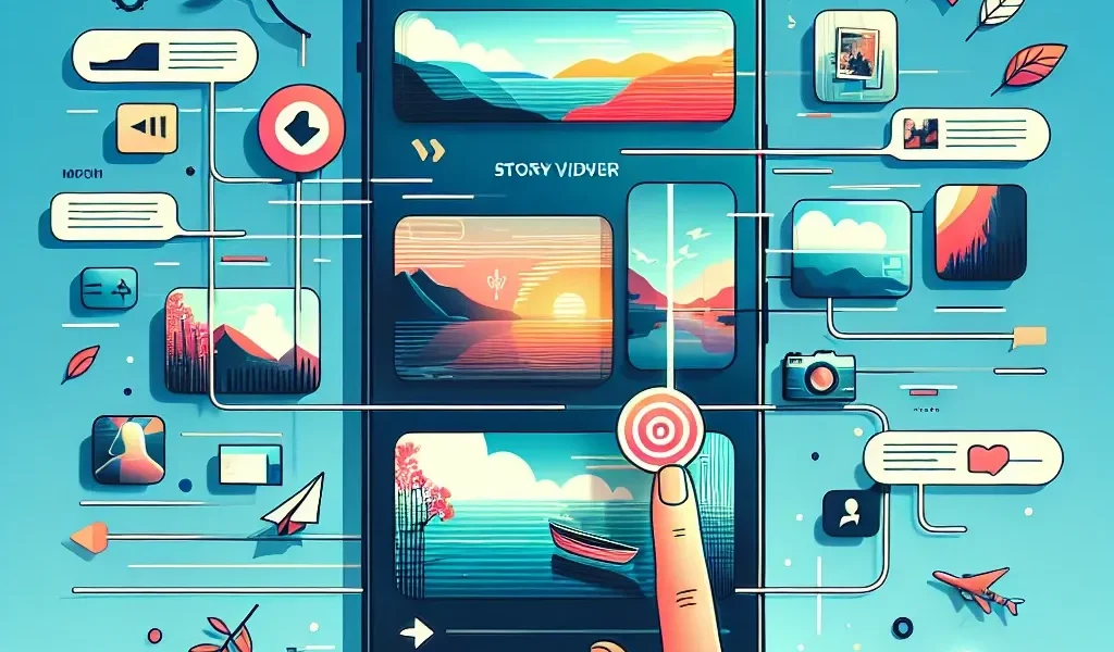 "Person using a smartphone to view Instagram Stories, showcasing the app's interface and engaging features for enhanced social media interaction."